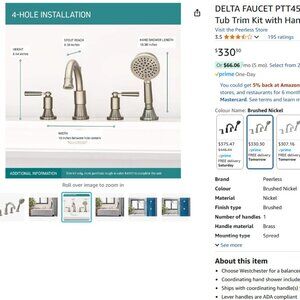 Brand New Delta Peerless Tub Faucet Kit For Sale